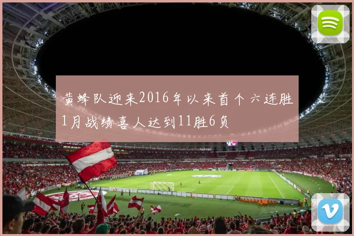 黄蜂队迎来2016年以来首个六连胜1月战绩喜人达到11胜6负